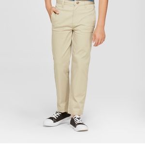 Khaki boys school uniform pants